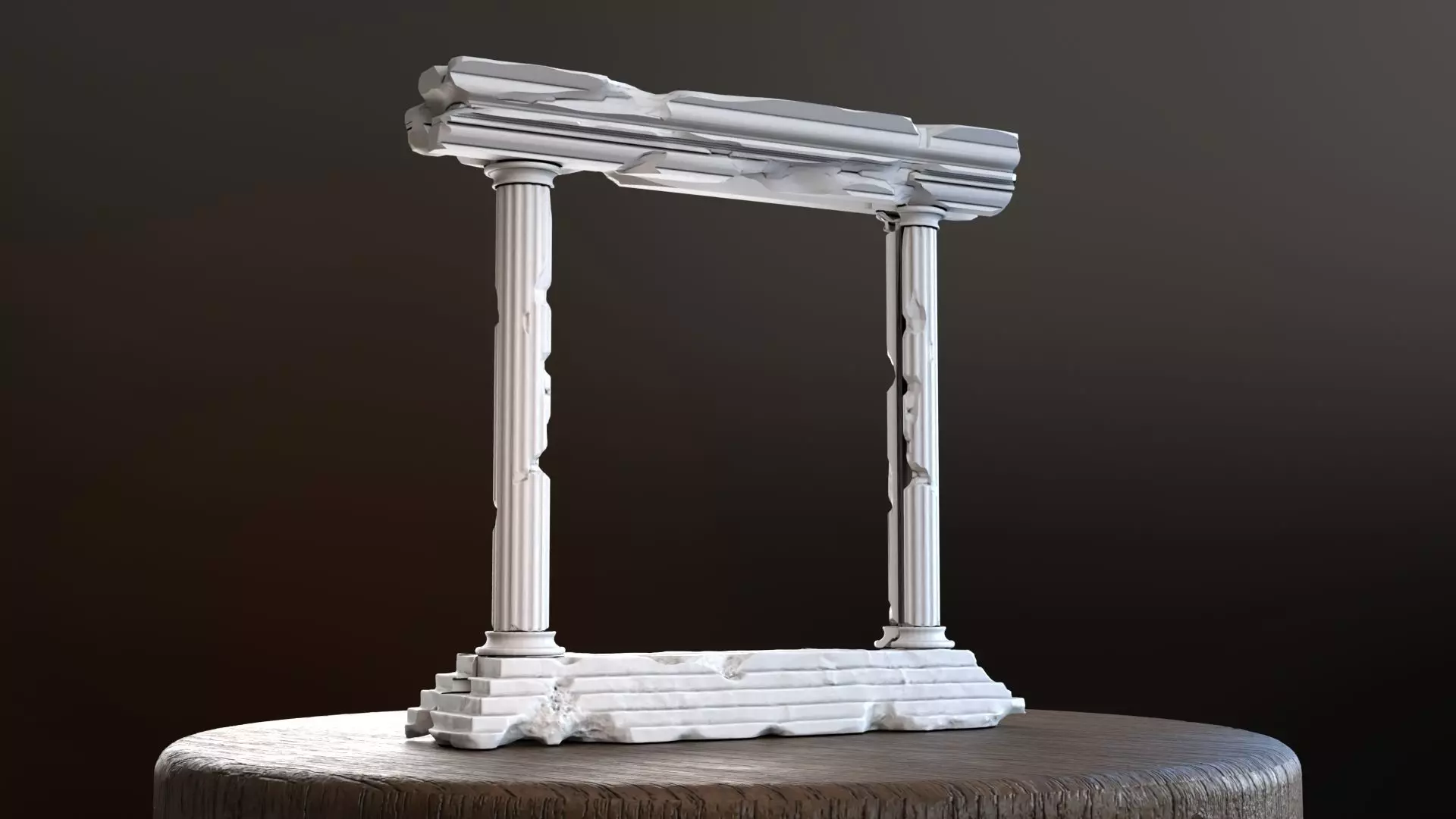 Greek Phone Stand 3D Print 3D print model_0