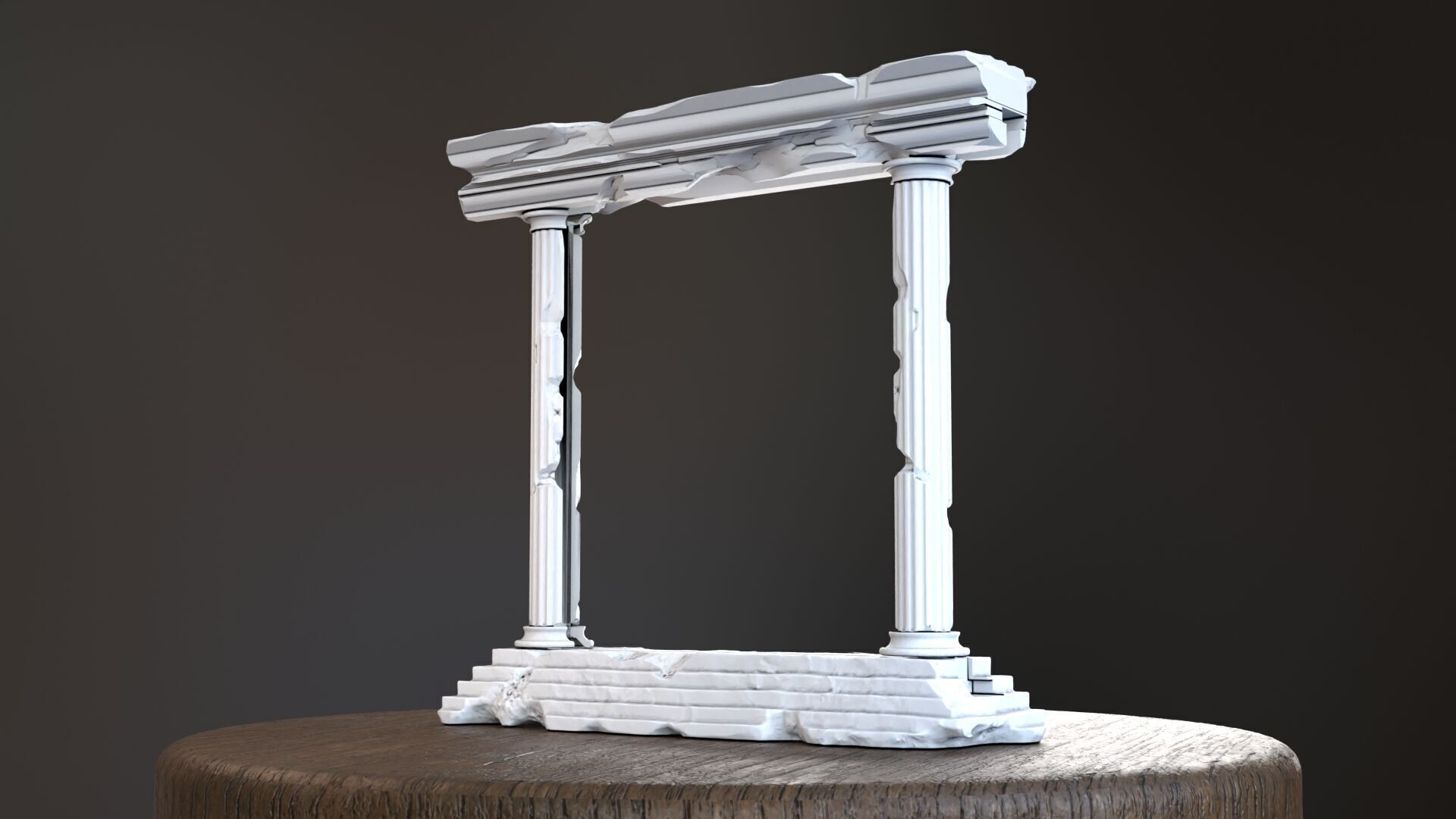 Greek Phone Stand 3D Print 3D print model_2