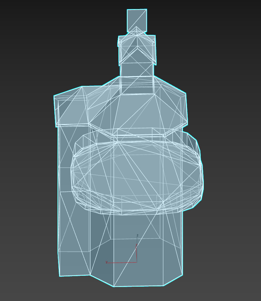 The Clock Tower Low-poly 3D model_21