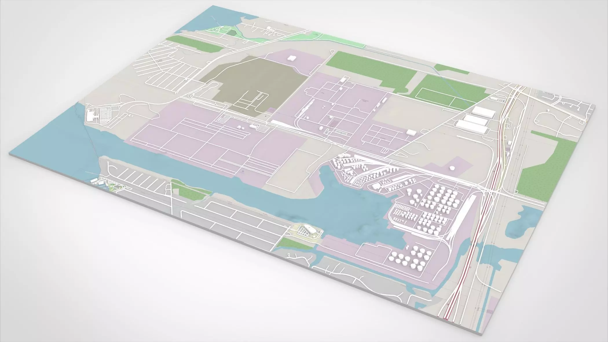 The Barbours Cut Container Terminal Houston Texas USA Free 3D model
