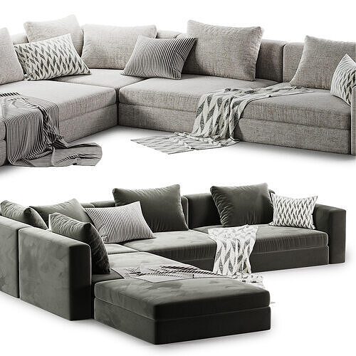 dune sofa poliform 3D model 4