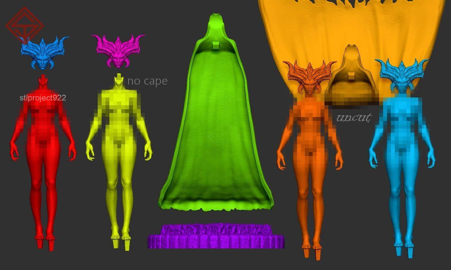 Lilith Born 3D print model_3