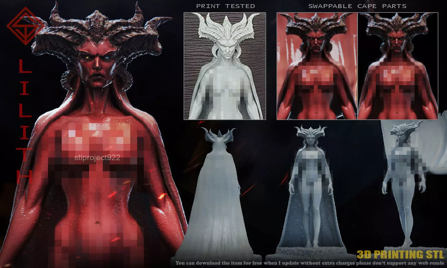 Lilith Born 3D print model_0