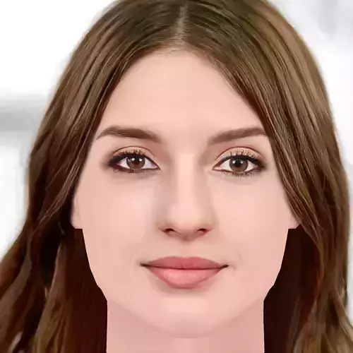 Maria Valverde Head - No Hair - Low poly head for game Low-poly 3D model