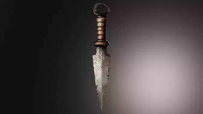 Ancient Dagger 3D Model