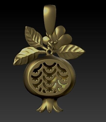 Pomegranate pendant 