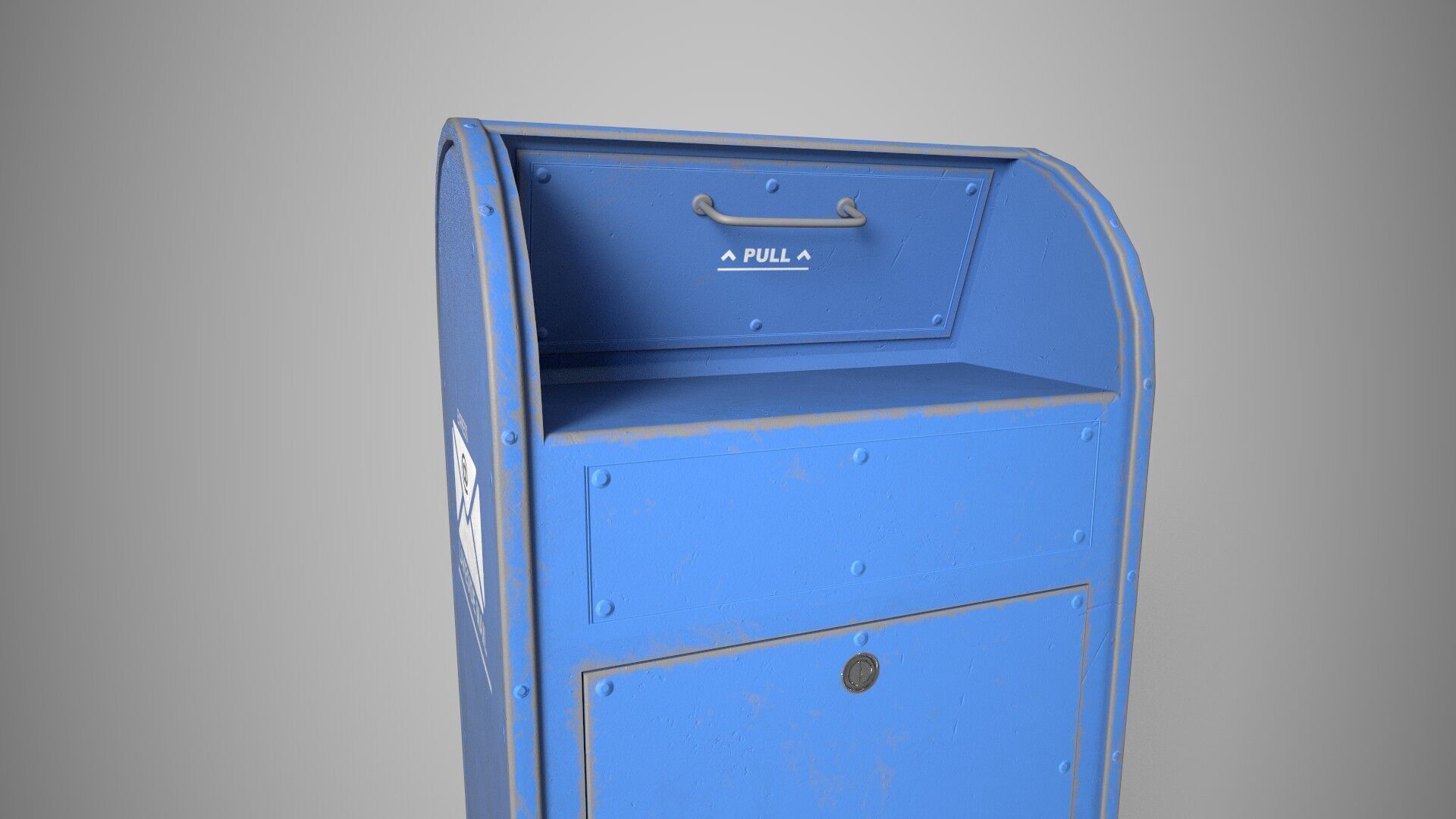 Mailbox Low-poly 3D model_6