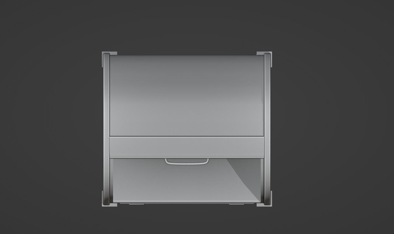 Mailbox Low-poly 3D model_10