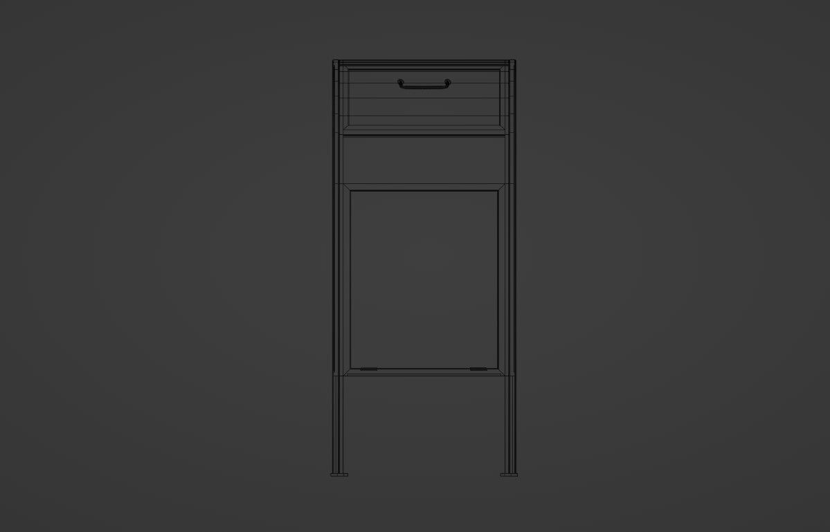 Mailbox Low-poly 3D model_13