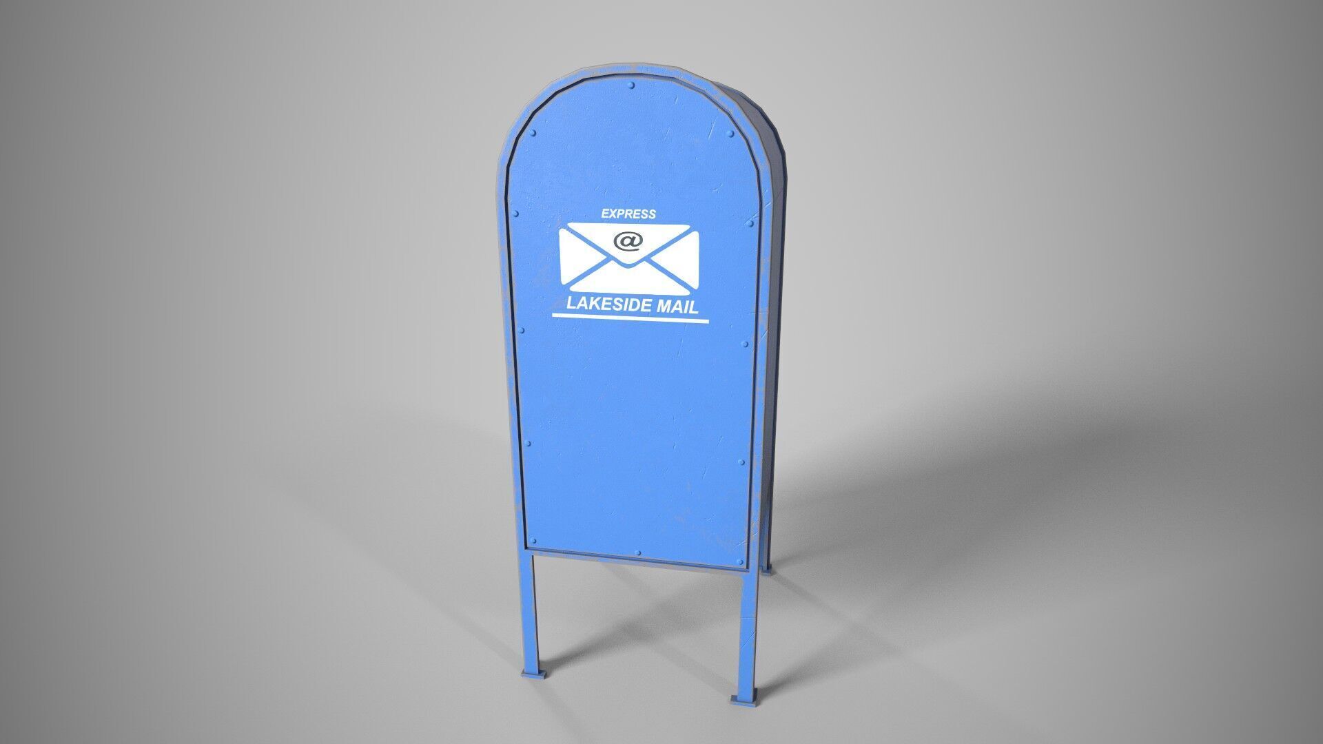 Mailbox Low-poly 3D model_3