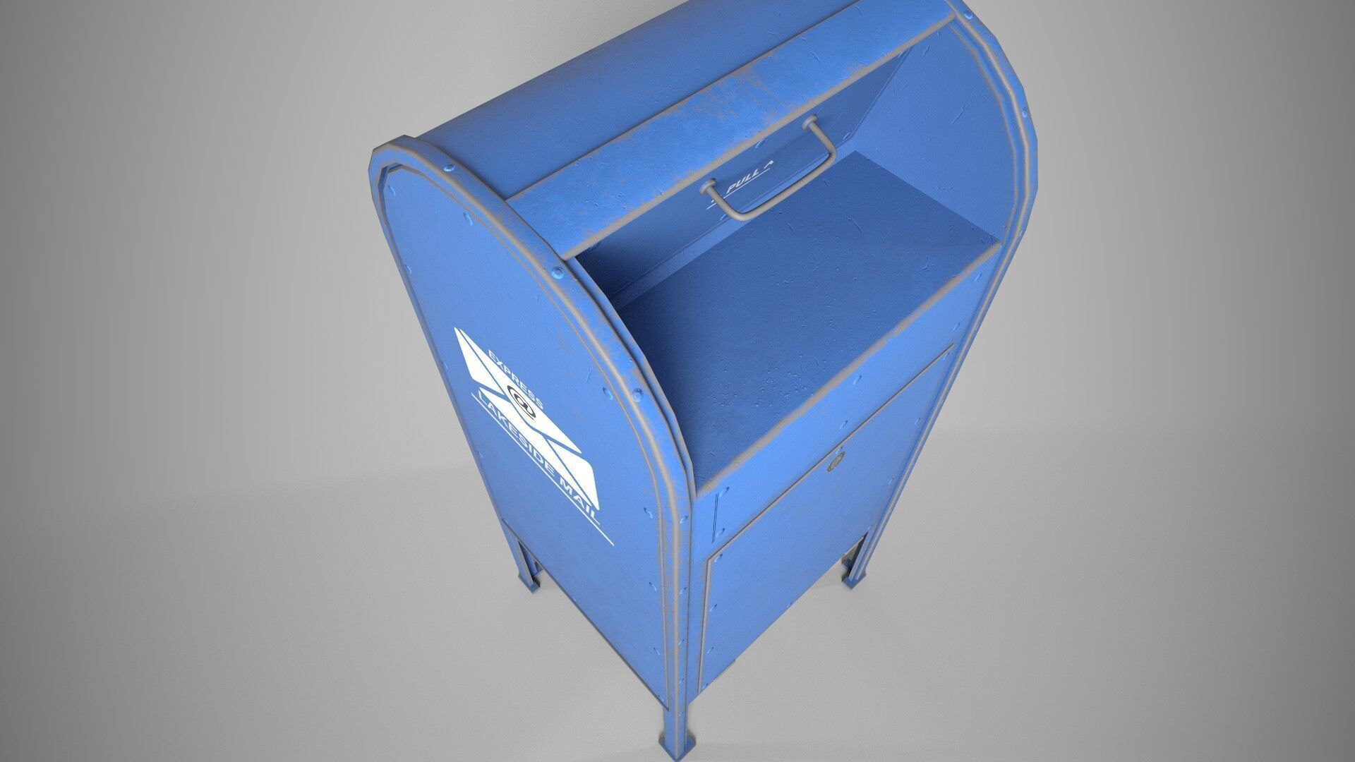 Mailbox Low-poly 3D model_7