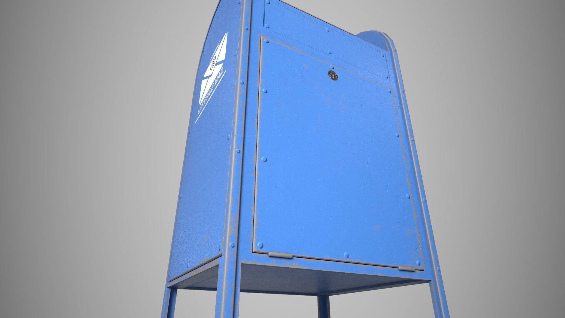 Mailbox Low-poly 3D model_5