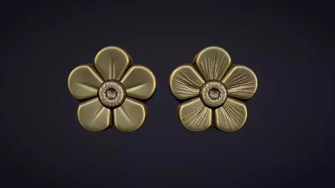 Buttercup Flower bas relief 3D print model