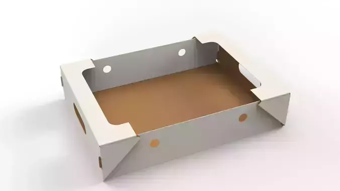 Cardboard Retail Display Tray for Product Packaging Merchandise Texture