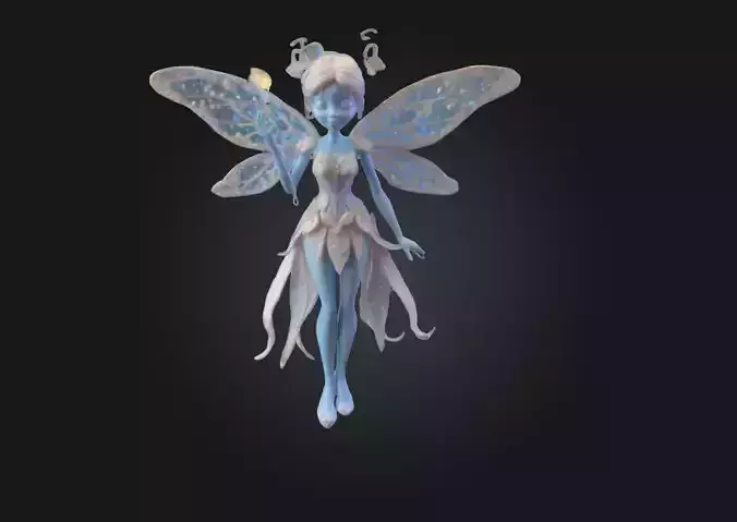 Magical Fairy Princess  Highly Detailed 3D Printable Fantasy  3D print model