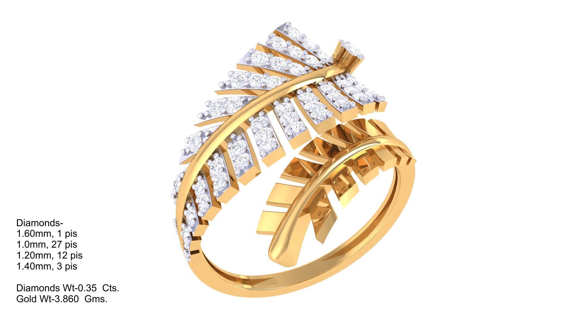  Women Ring MTL 3dm STL OBJ FBX Details 3D print model_2