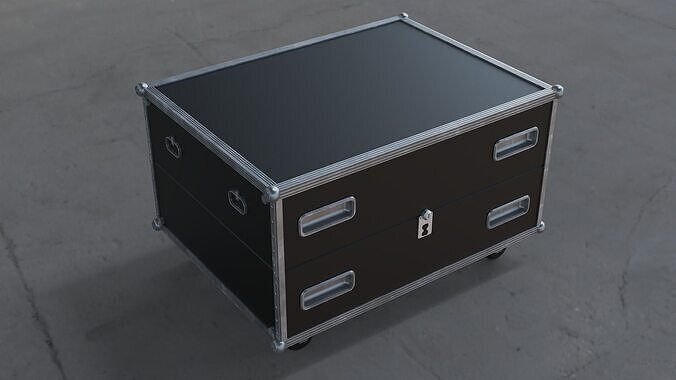 case slants 3d model flightcase 2 3D model