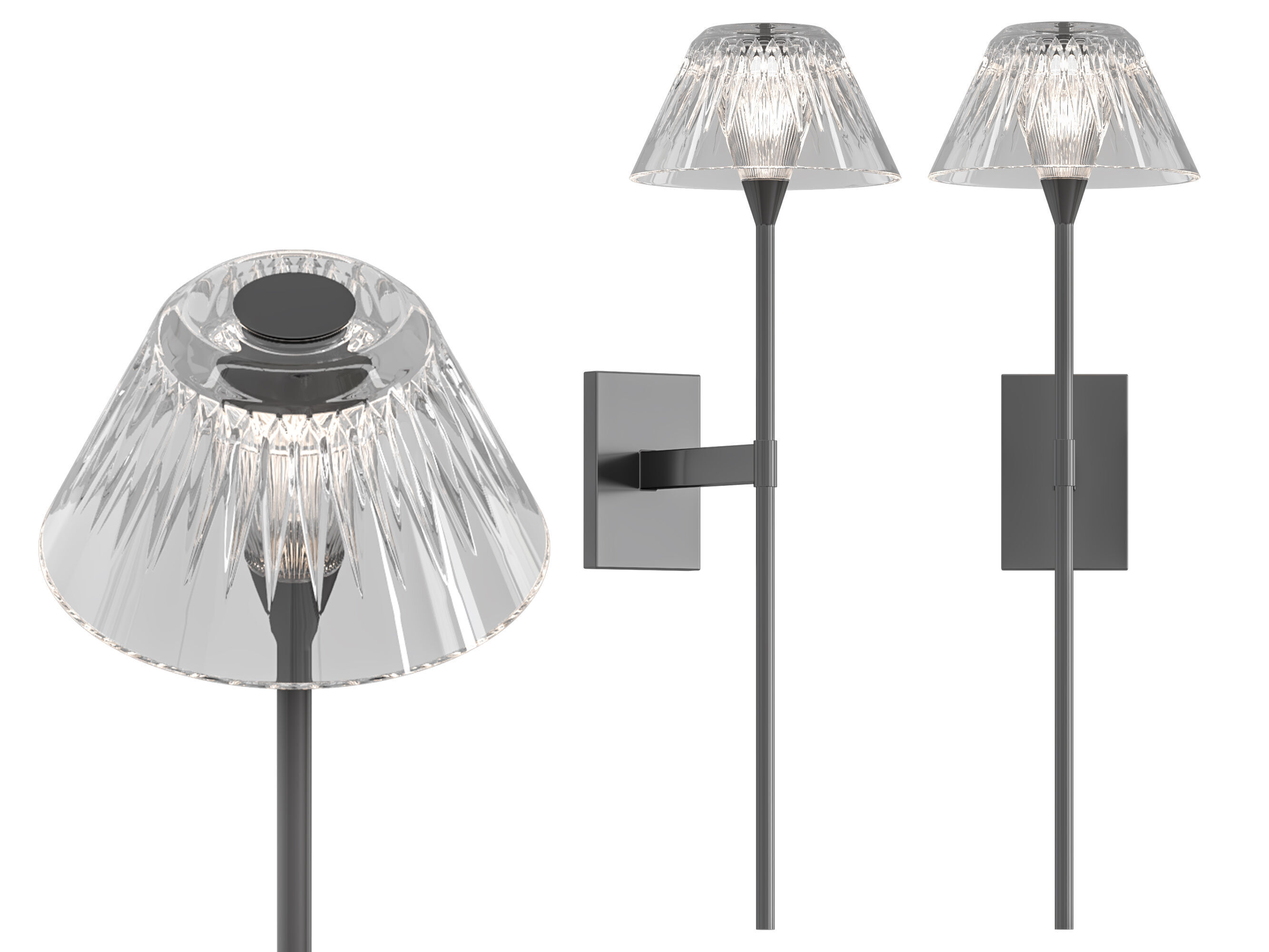 Blaze Tail Sconce 3D model_4