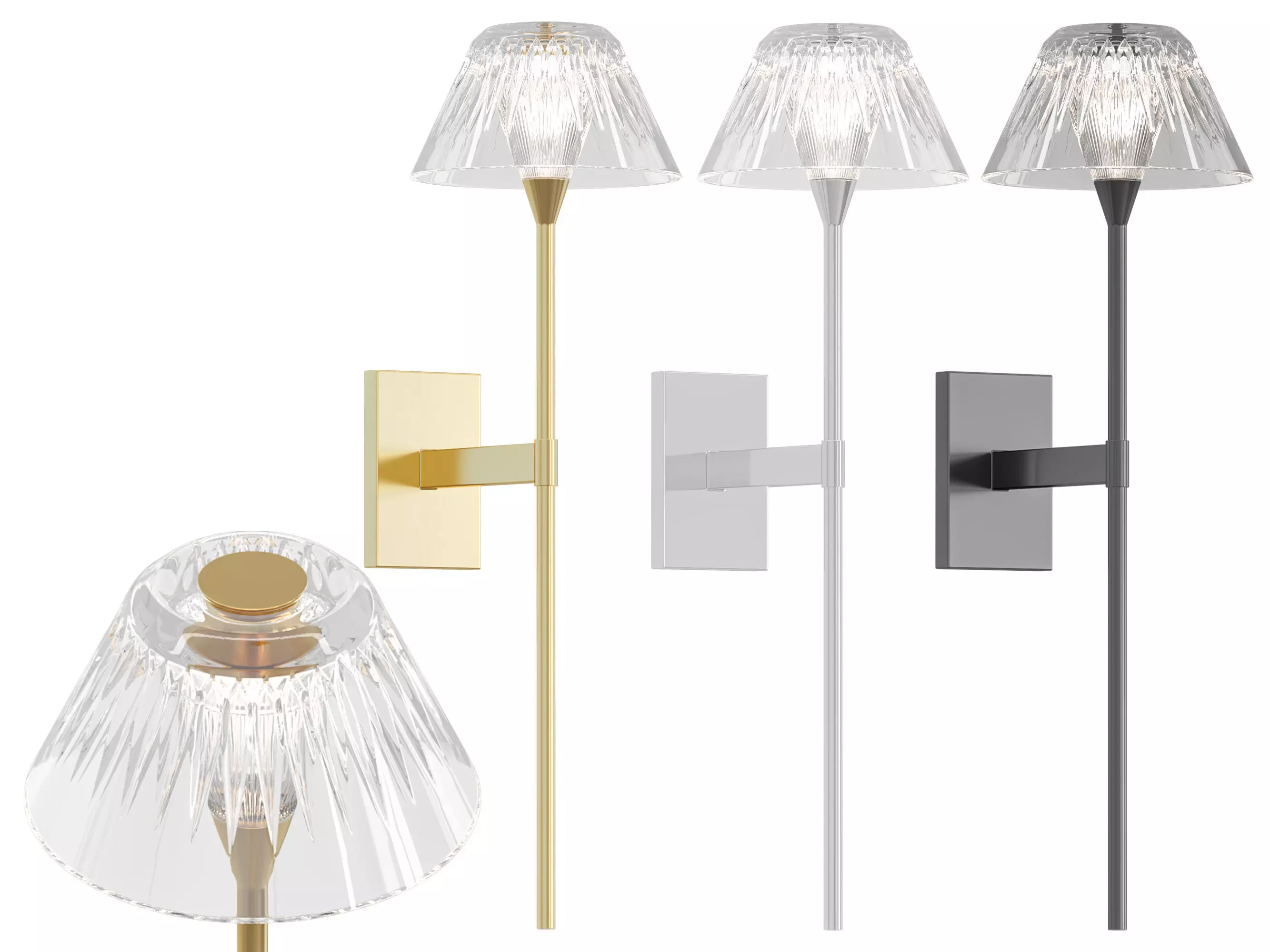 Blaze Tail Sconce 3D model_0