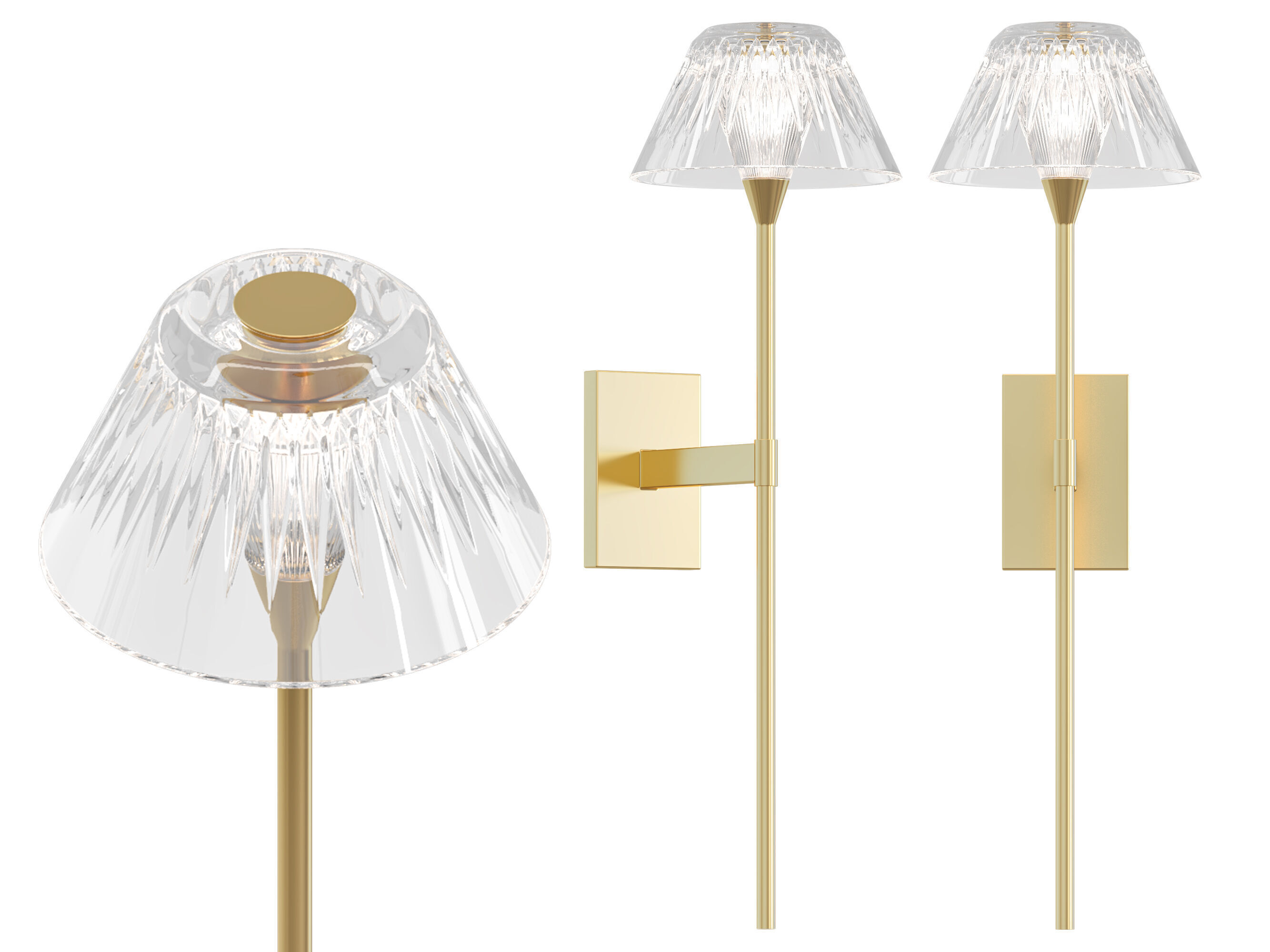 Blaze Tail Sconce 3D model_6