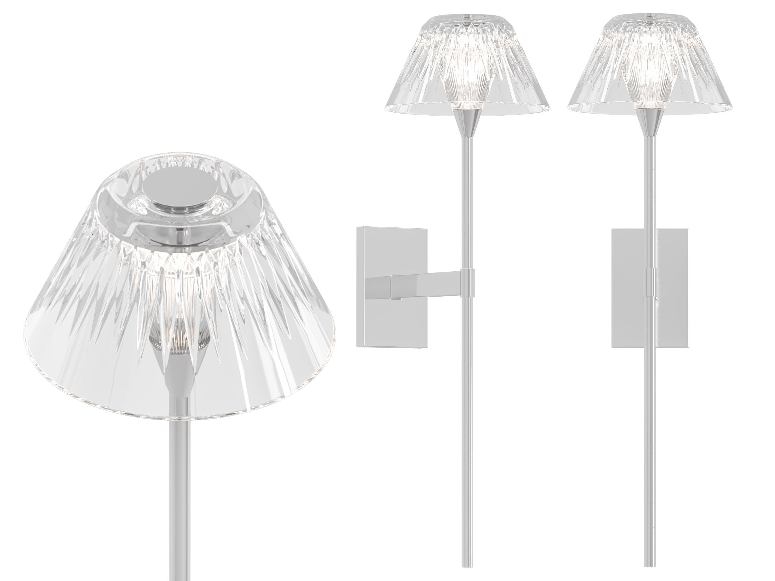 Blaze Tail Sconce 3D model_2