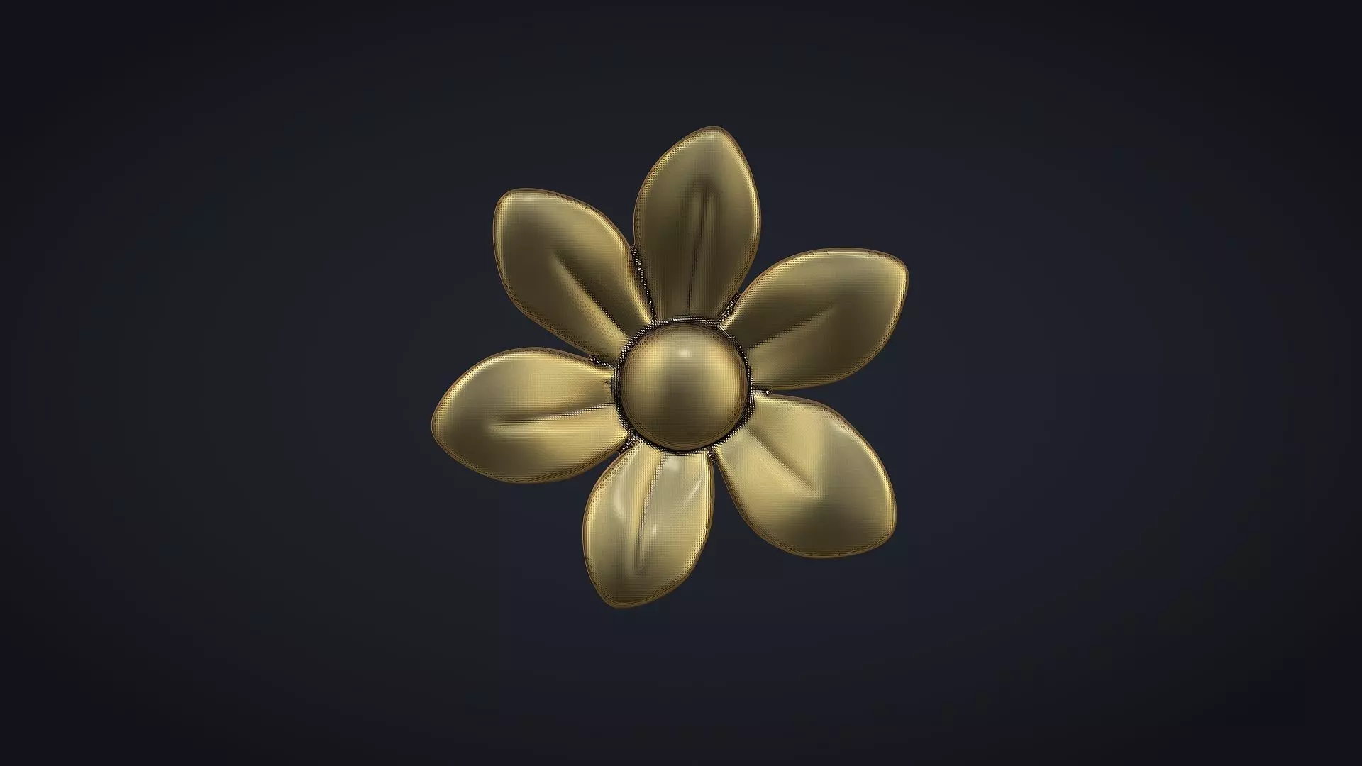 Retro Flower Bas relief 3D print model