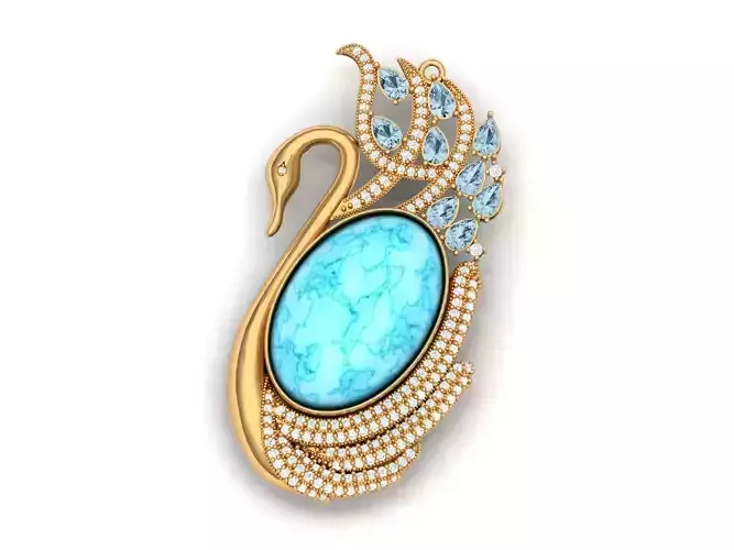 Swan pendant or necklace