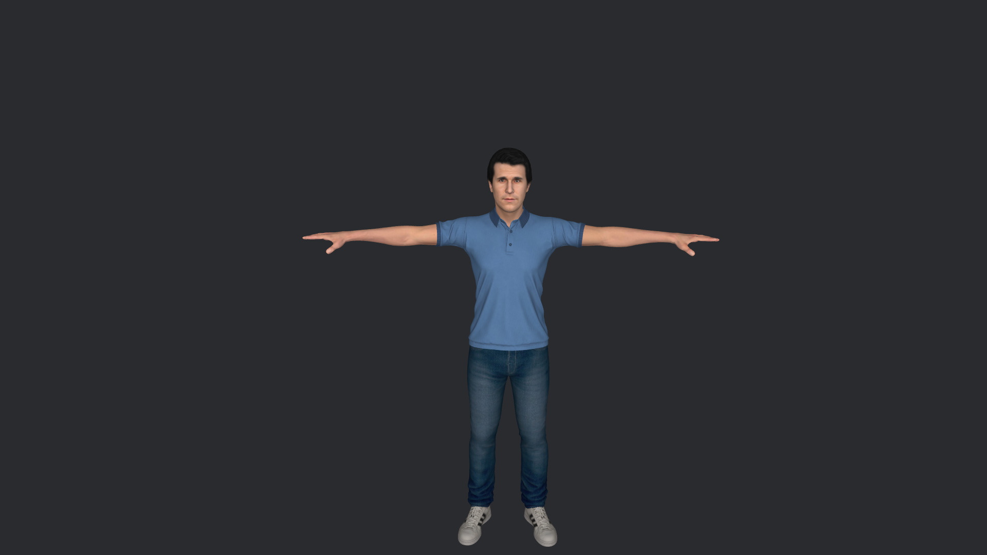 Henry Winkler Hyper Realistic Full Body Fully Rigged Character Low-poly 3D model_18