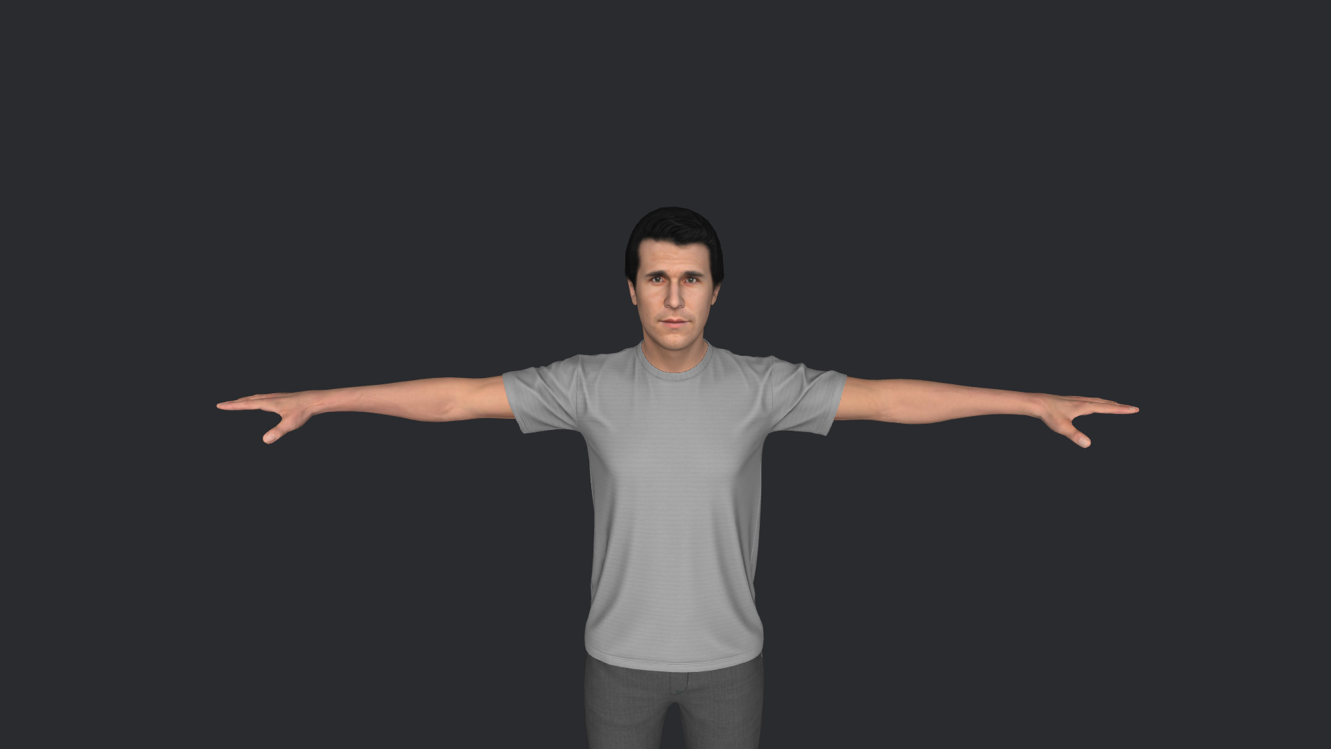 Henry Winkler Hyper Realistic Full Body Fully Rigged Character Low-poly 3D model_22