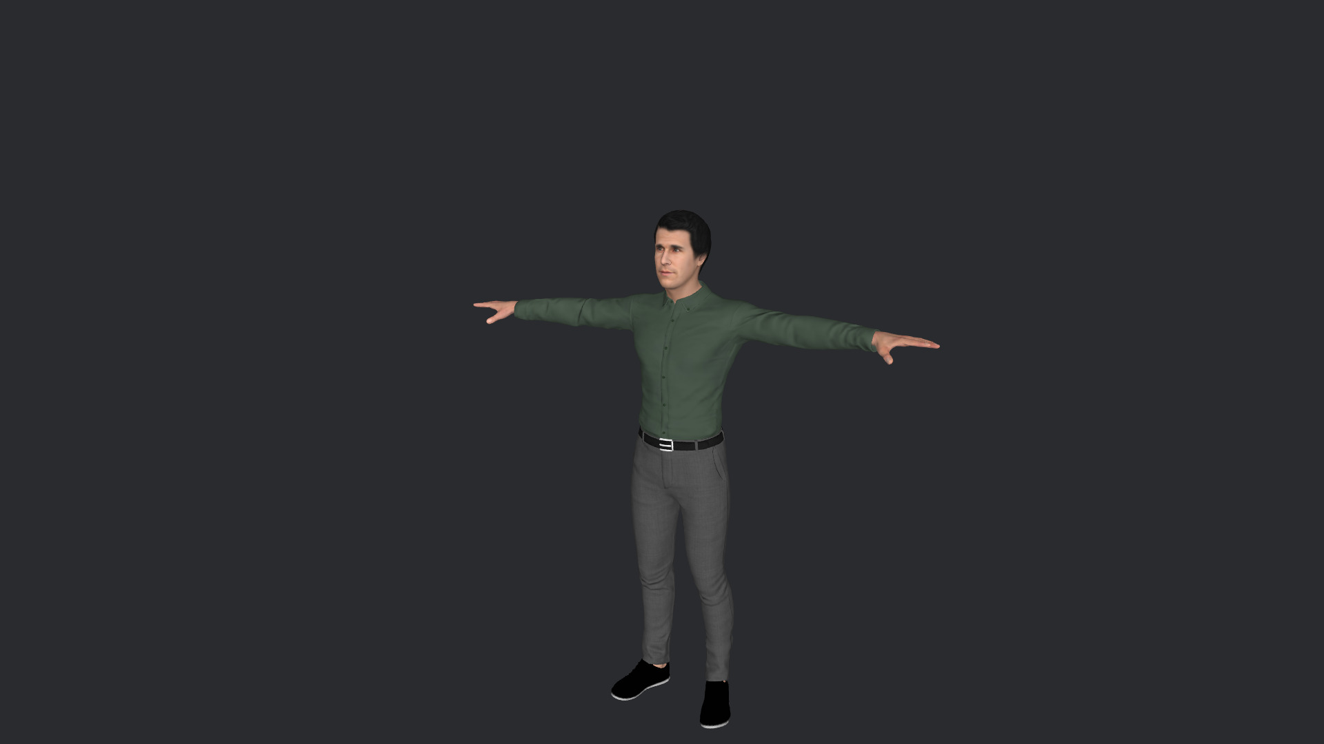 Henry Winkler Hyper Realistic Full Body Fully Rigged Character Low-poly 3D model_8