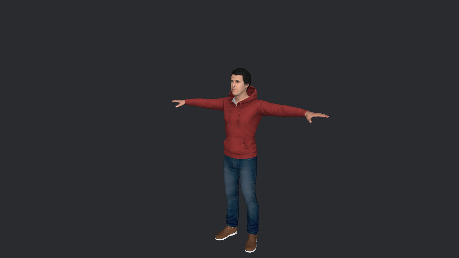 Henry Winkler Hyper Realistic Full Body Fully Rigged Character Low-poly 3D model_14
