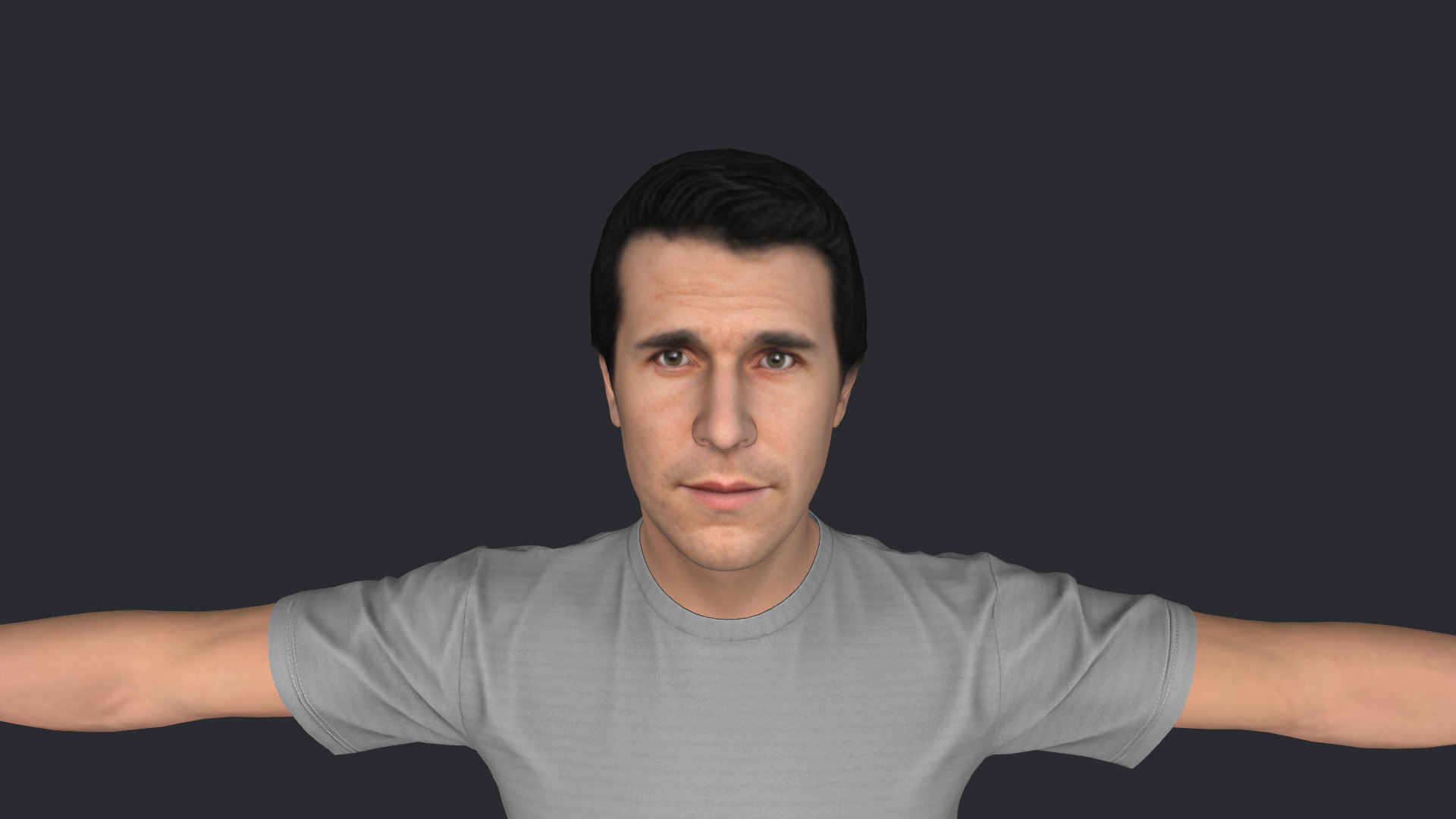 Henry Winkler Hyper Realistic Full Body Fully Rigged Character Low-poly 3D model_21