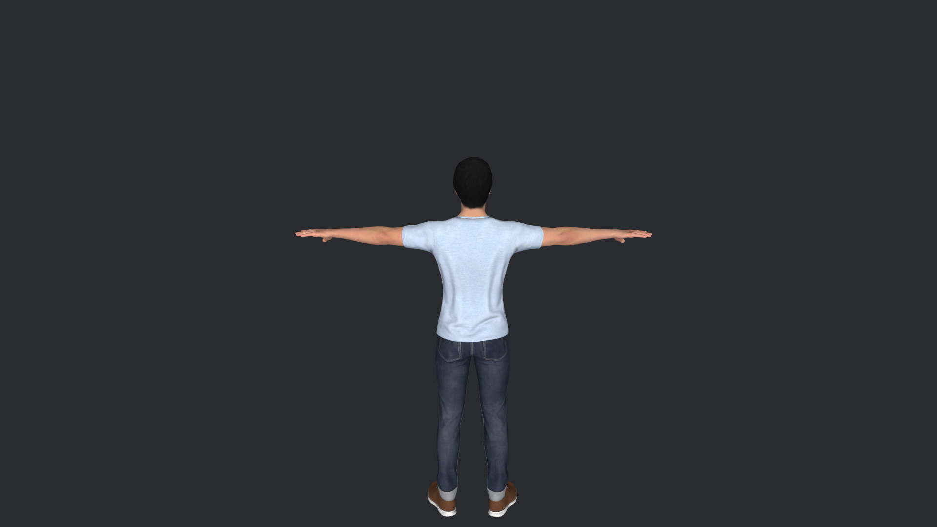 Henry Winkler Hyper Realistic Full Body Fully Rigged Character Low-poly 3D model_4