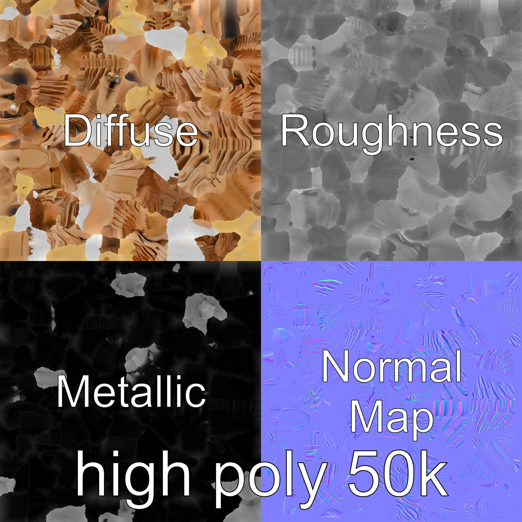 Majestic Eagle in Flight Statue Symbolizing Freedom and Majesty Low-poly 3D model_33