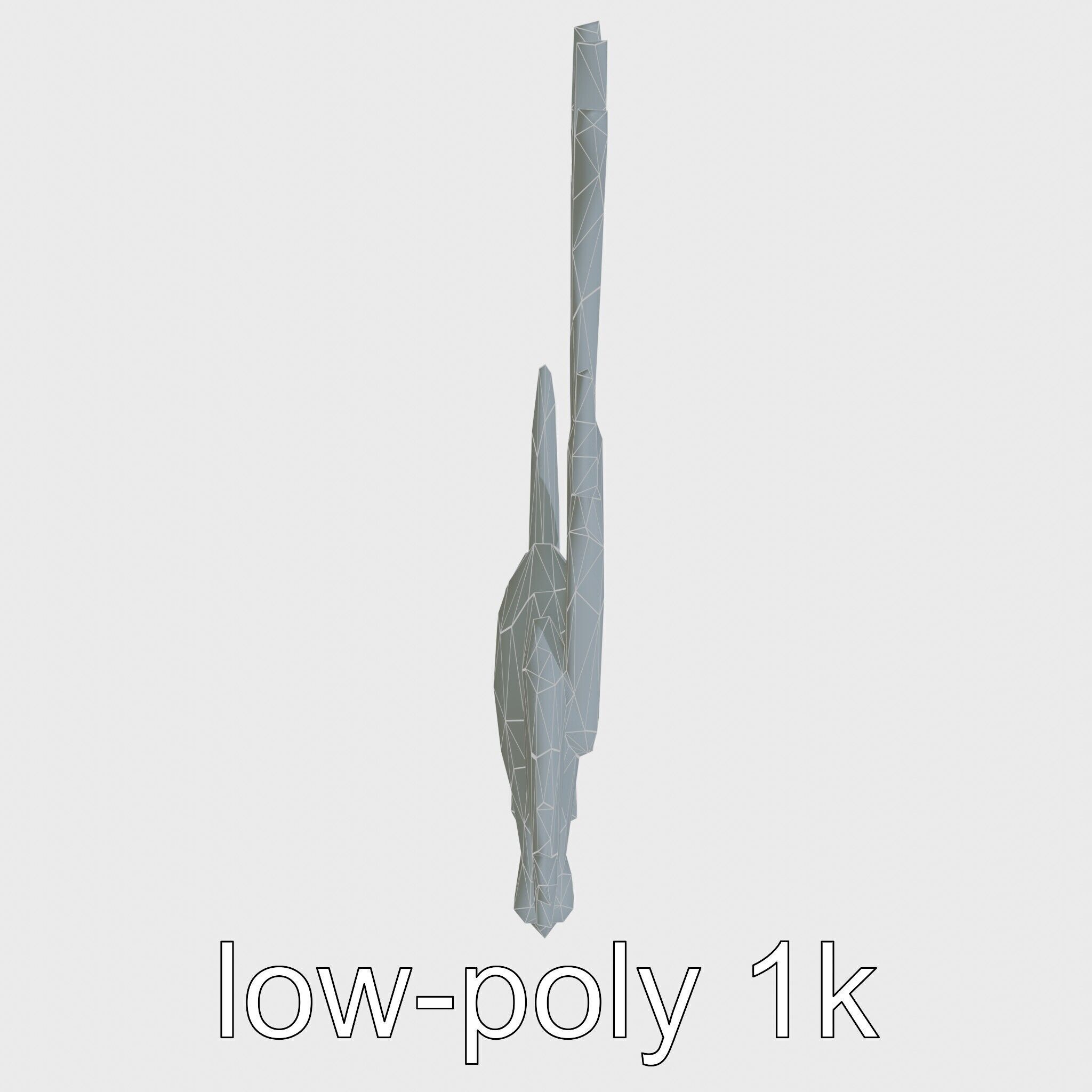 Majestic Eagle in Flight Statue Symbolizing Freedom and Majesty Low-poly 3D model_30