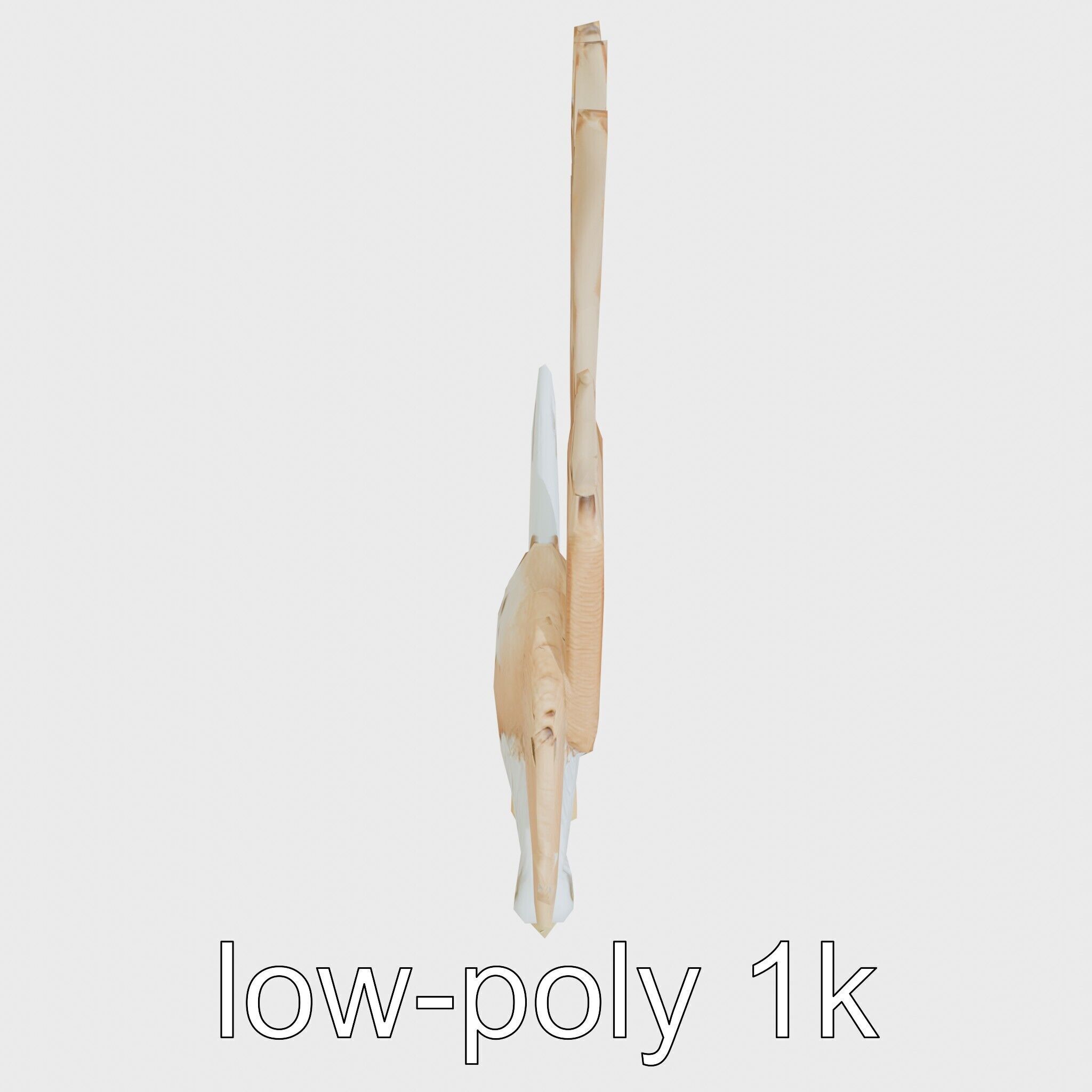 Majestic Eagle in Flight Statue Symbolizing Freedom and Majesty Low-poly 3D model_13