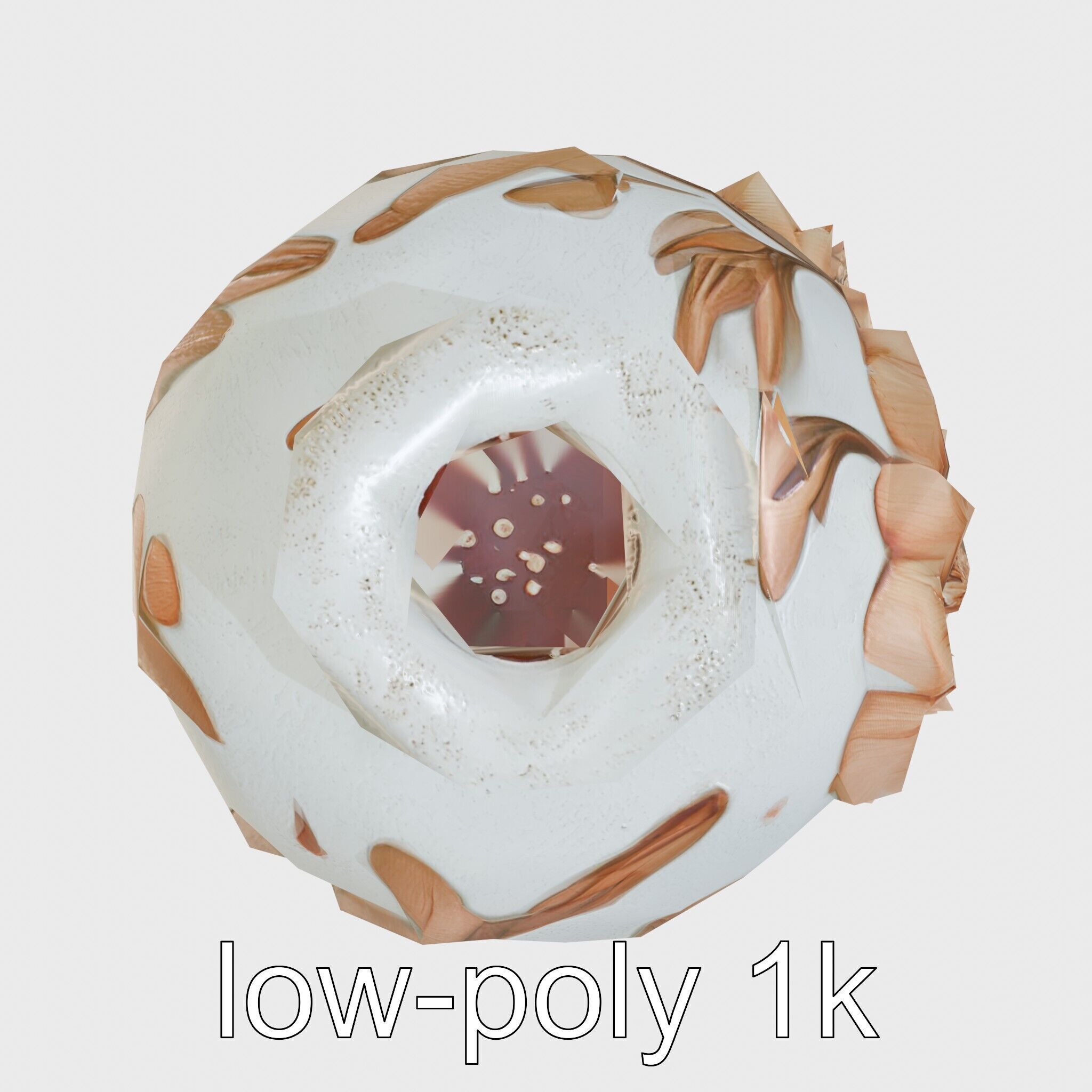 Timeless Floral Vase with Botanical Motifs Low-poly 3D model_13