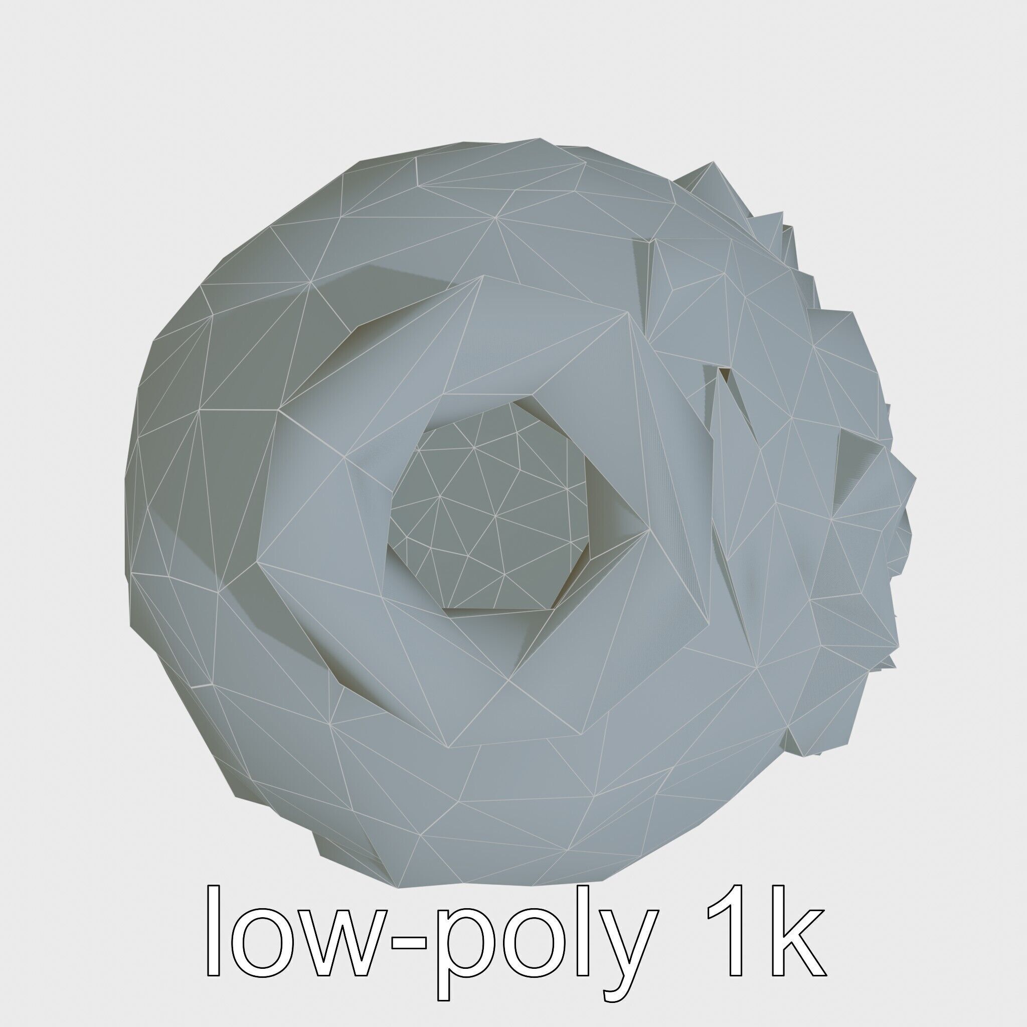 Timeless Floral Vase with Botanical Motifs Low-poly 3D model_14