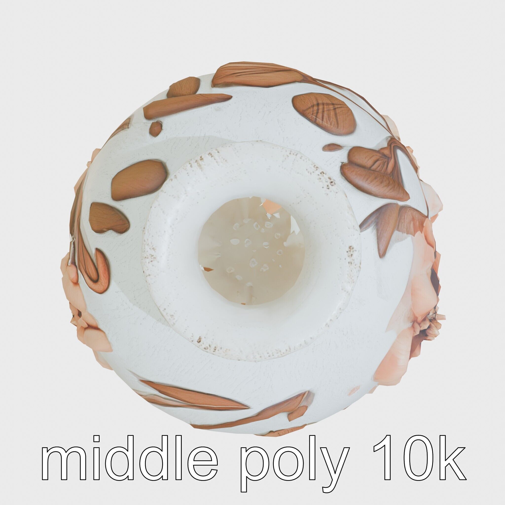 Timeless Floral Vase with Botanical Motifs Low-poly 3D model_25