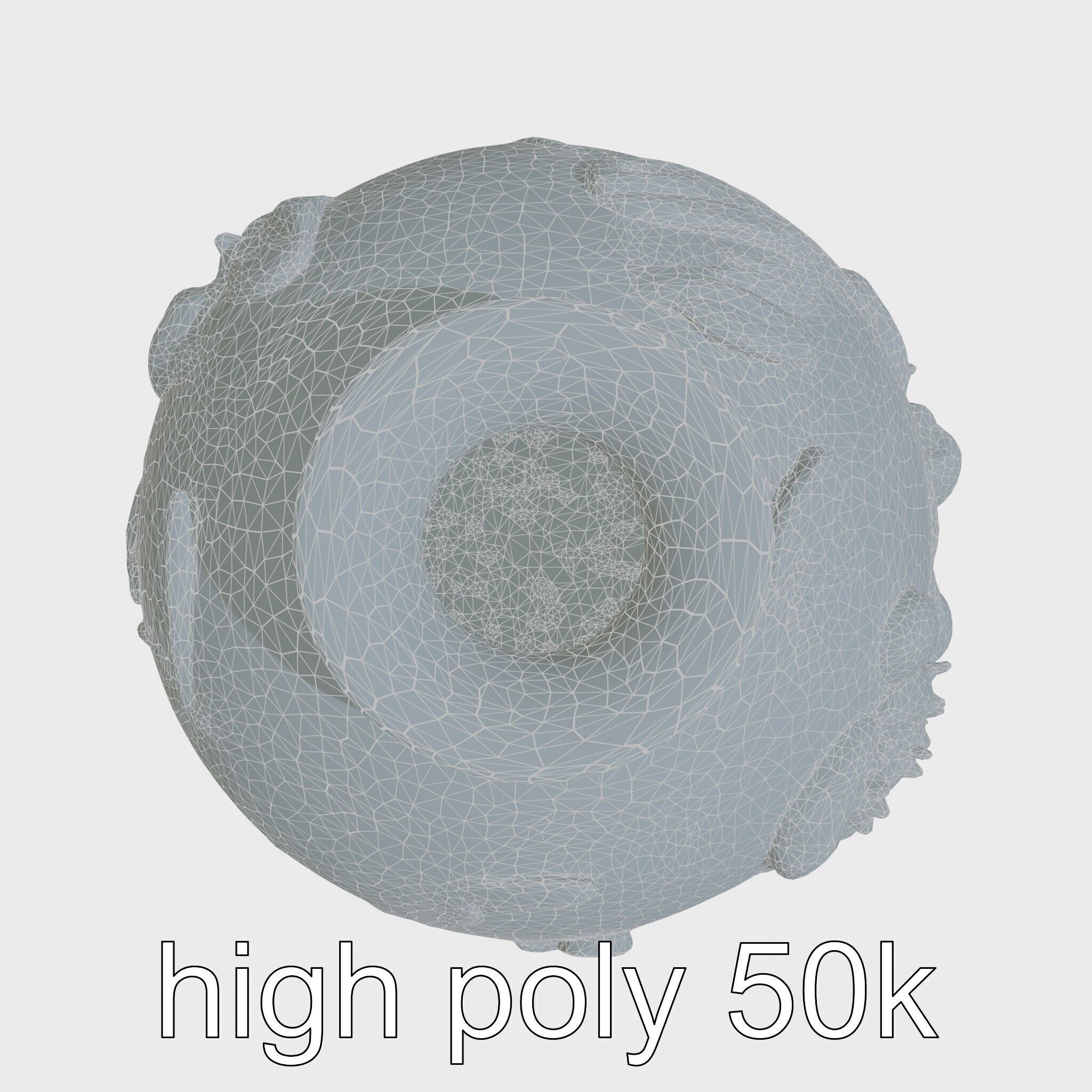 Timeless Floral Vase with Botanical Motifs Low-poly 3D model_30