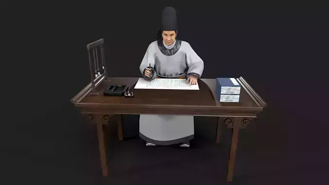man Character Low-poly 3D model