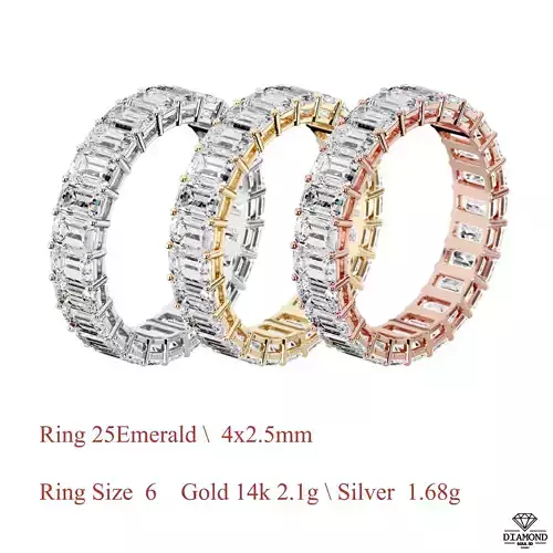 Emerald Ring  3D print model