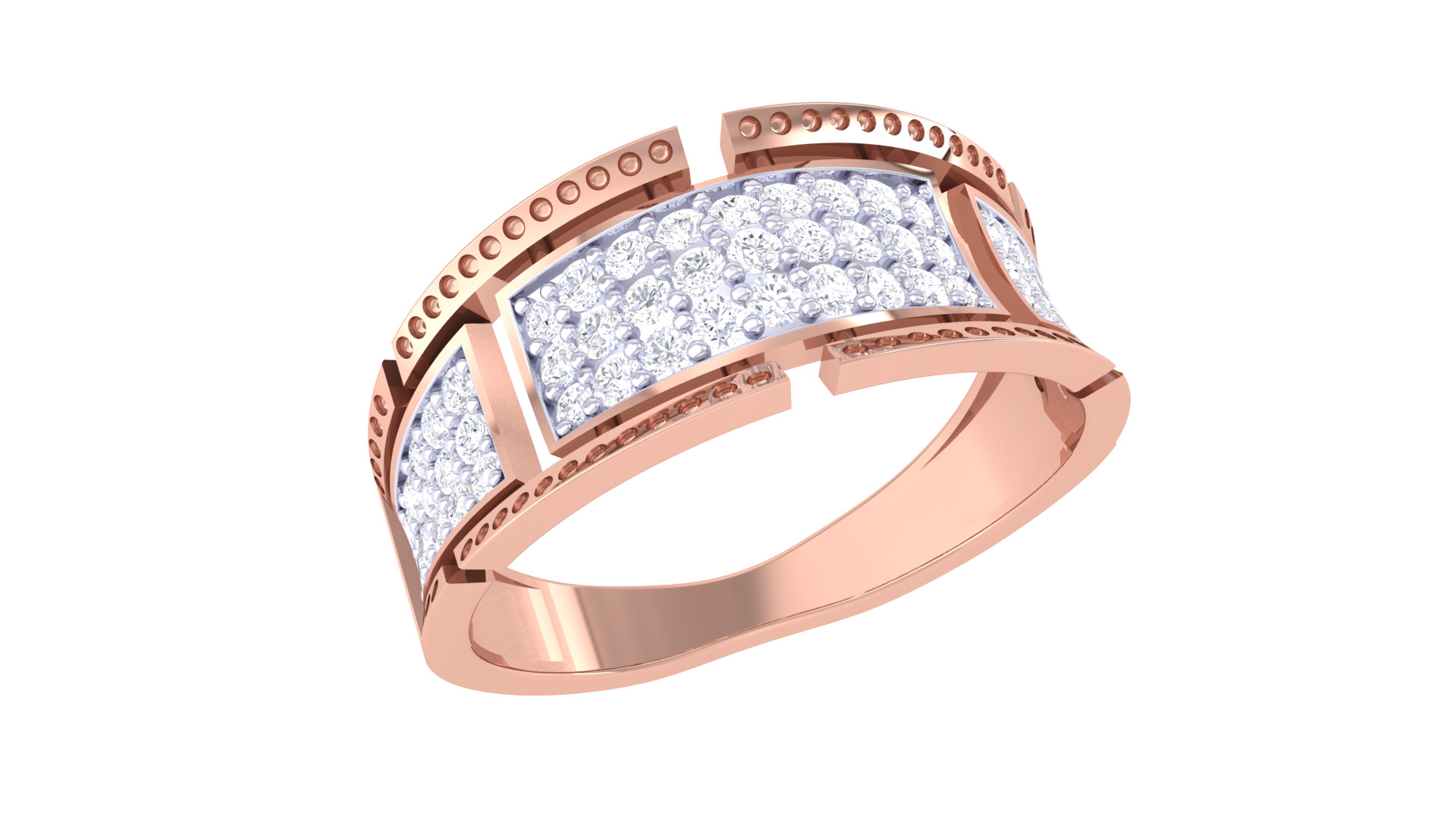  Women Ring MTL 3dm STL OBJ FBX Details 3D print model_1