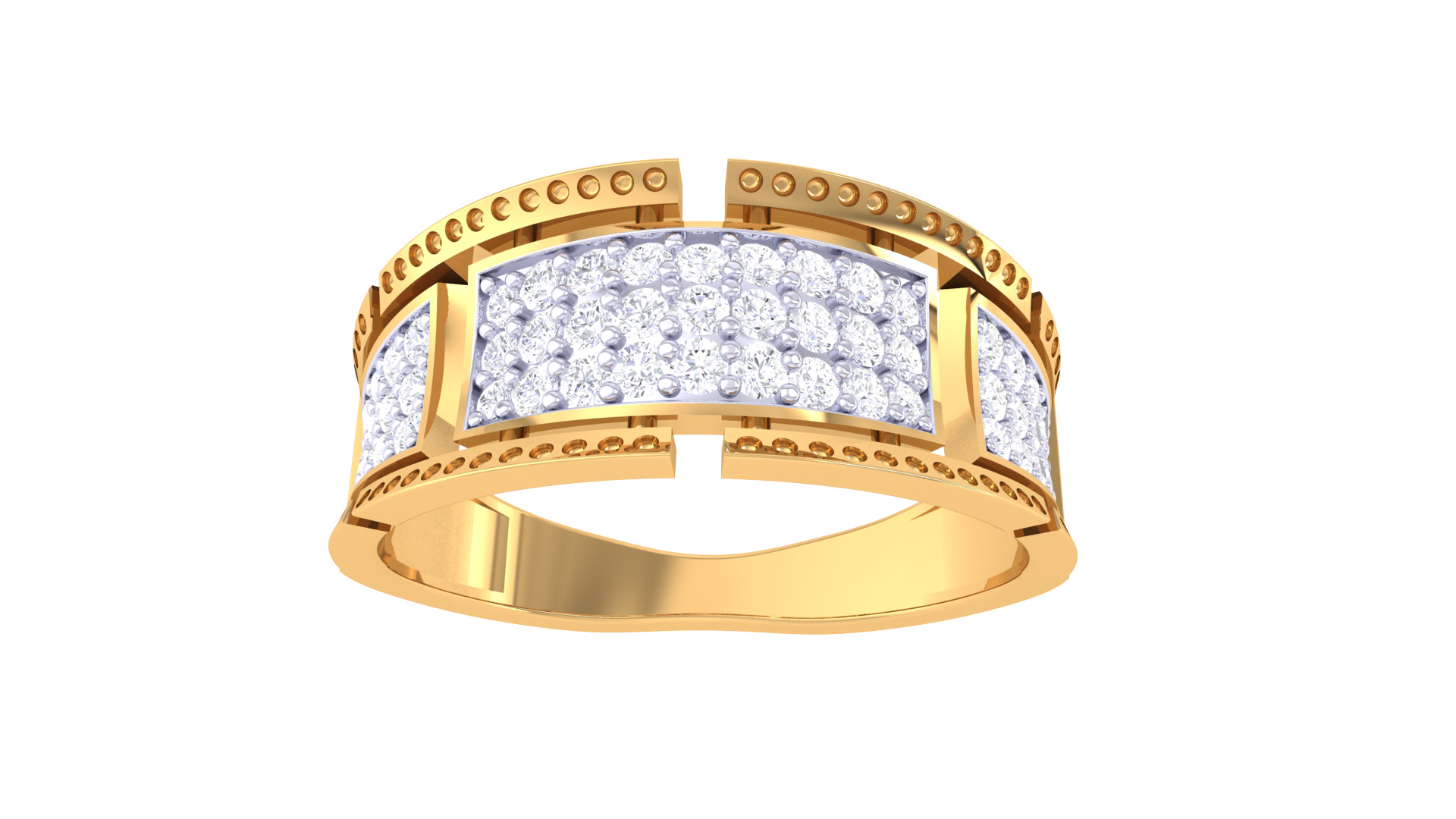  Women Ring MTL 3dm STL OBJ FBX Details 3D print model_3