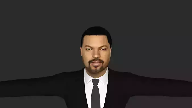 Ice Cube Hyper Realistic Full Body Fully Rigged 3D Character