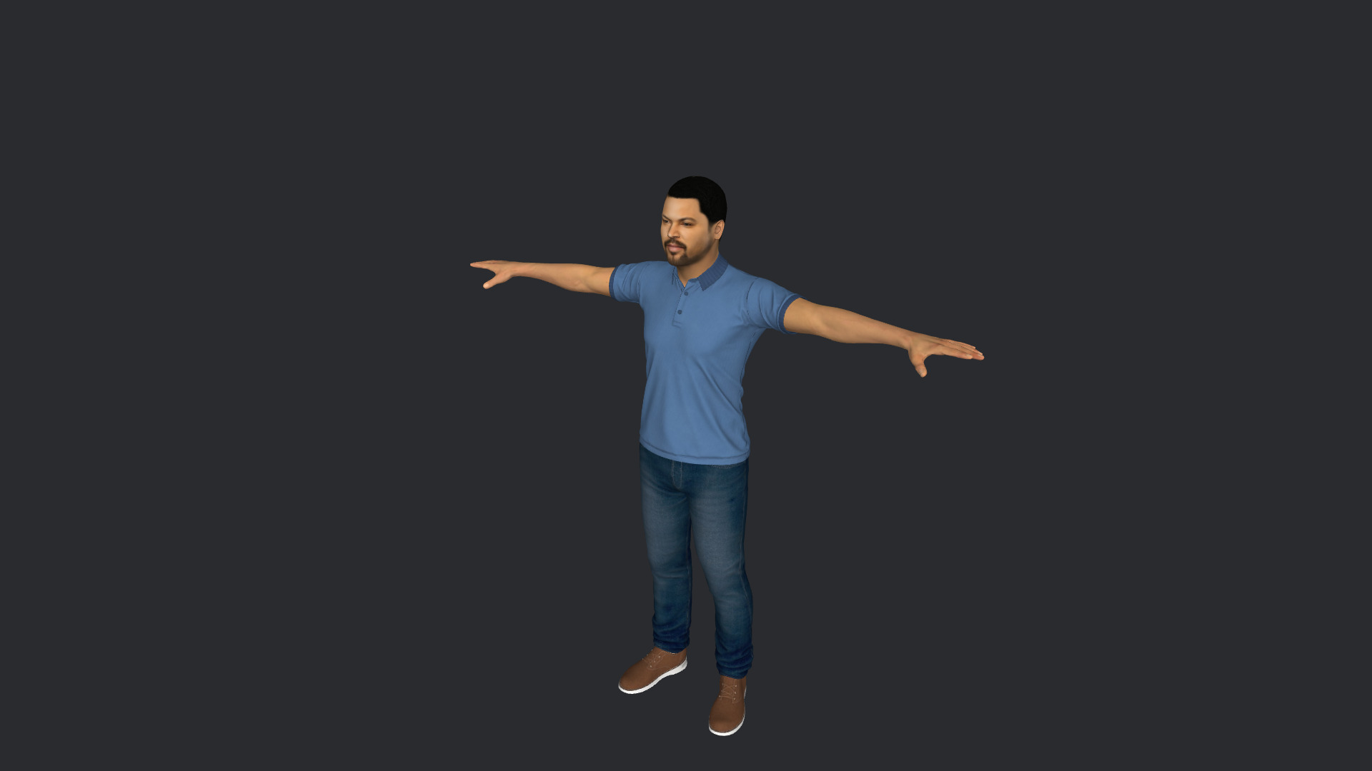 Ice Cube Hyper Realistic Full Body Fully Rigged 3D Character Low-poly 3D model_8