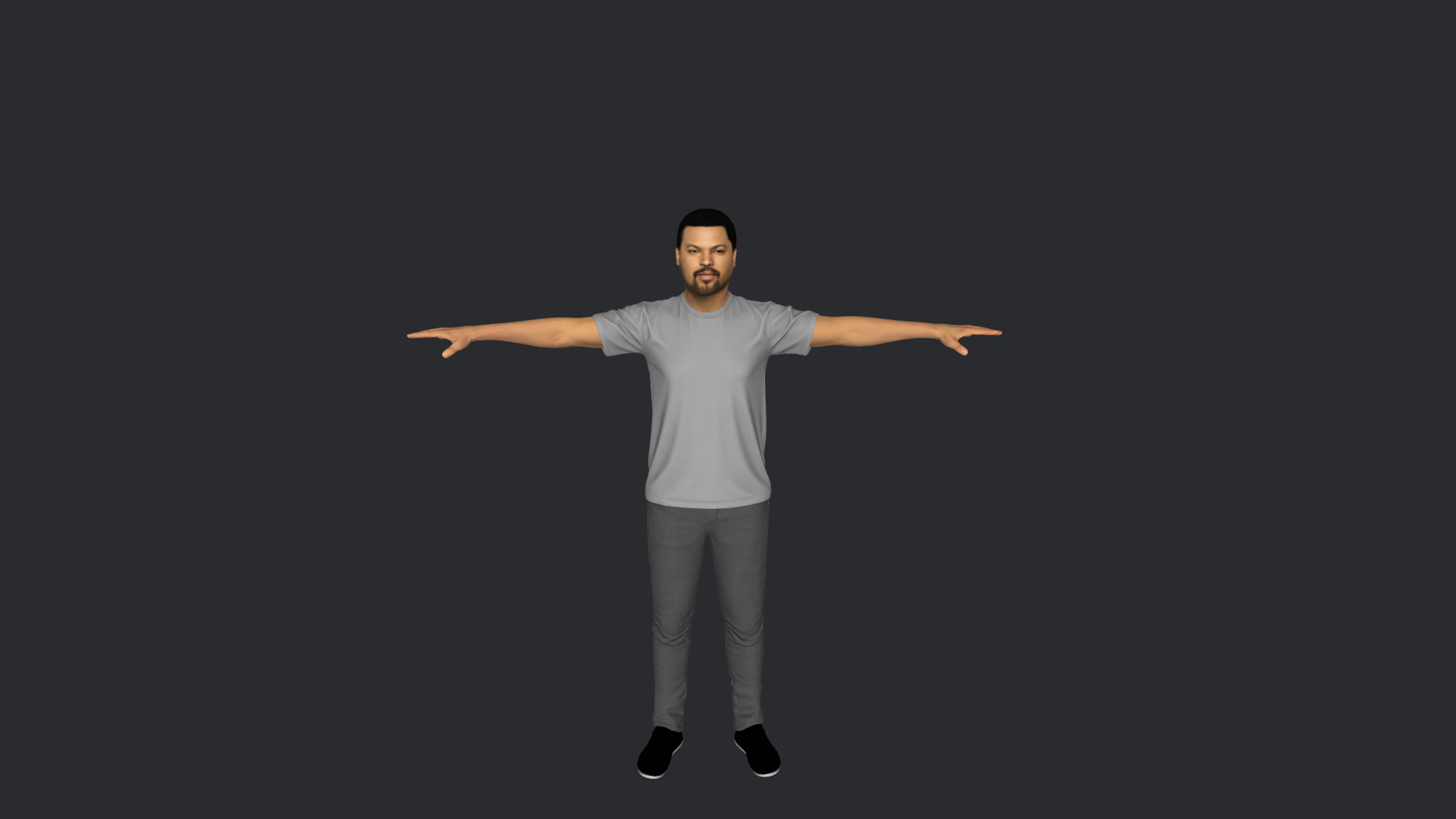 Ice Cube Hyper Realistic Full Body Fully Rigged 3D Character Low-poly 3D model_13
