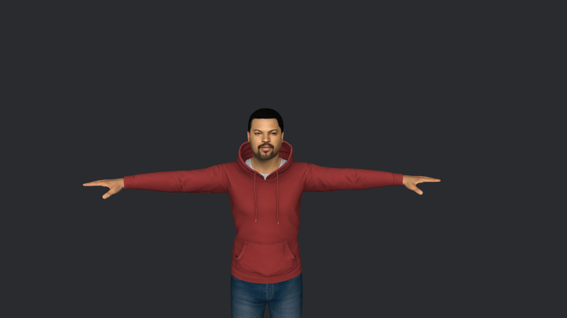 Ice Cube Hyper Realistic Full Body Fully Rigged 3D Character Low-poly 3D model_27