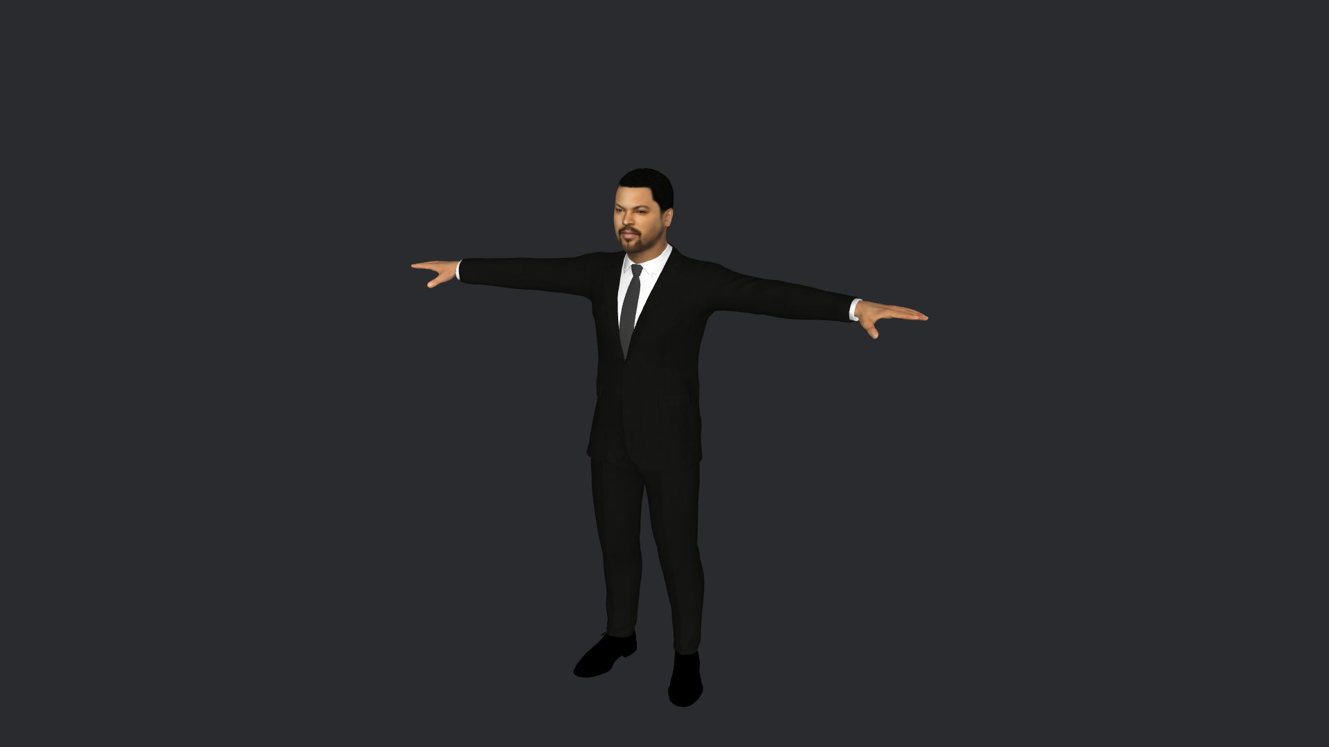Ice Cube Hyper Realistic Full Body Fully Rigged 3D Character Low-poly 3D model_21