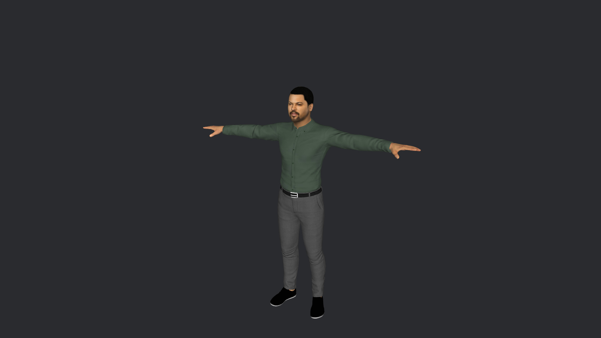 Ice Cube Hyper Realistic Full Body Fully Rigged 3D Character Low-poly 3D model_19